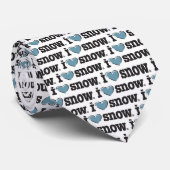 I love SNOW Stropdas (Opgerold)