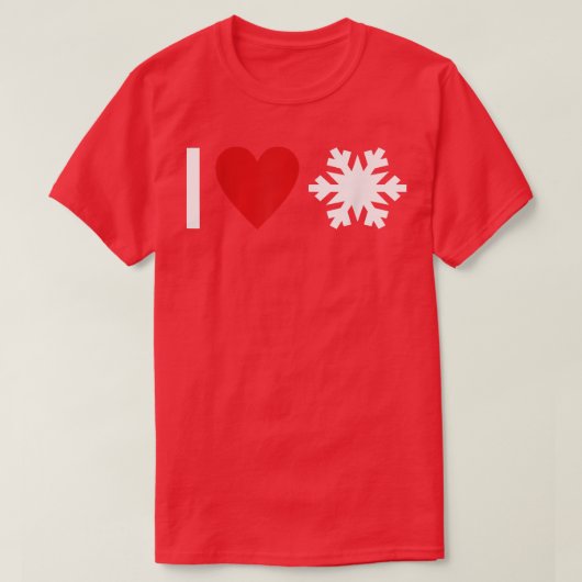 I love Snow T-shirt (Design voorkant)