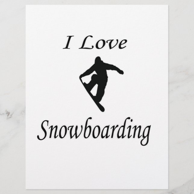 I Love Snowboarding (Voorkant)