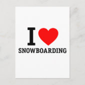 I Love Snowboarding Briefkaart (Voorkant)