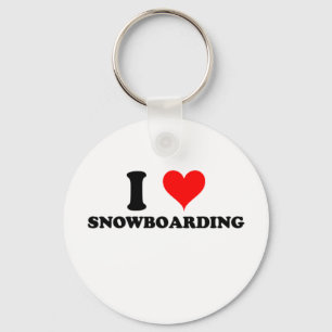 I Love Snowboarding Sleutelhanger