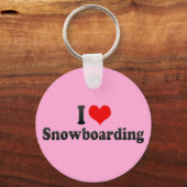 I Love Snowboarding Sleutelhanger (Voorkant)