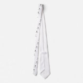 I Love Snowboarding Stropdas (Achterkant)