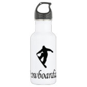 I Love Snowboarding Waterfles (Voorkant)