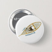 i love snowshoeing ronde button 5,7 cm (Voorkant /achterkant)