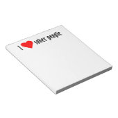 I Love Sober People Gezegde Quote Notitieblok (Schuin)