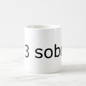 I Love Sobriety Koffiemok (Center)