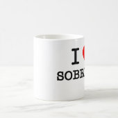 I Love Sobriety Koffiemok (Center)
