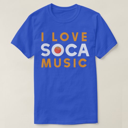 I Love Soca Music - Soca T-shirt (Design voorkant)