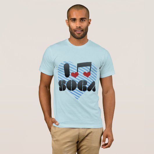 I Love Soca T-shirt (Voorkant volledig)