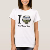 I Love Soccer Add name, Heart photoLijst T-shirt (Voorkant)