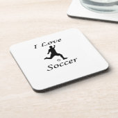 I Love Soccer Bier Onderzetter (Linkerzijde)