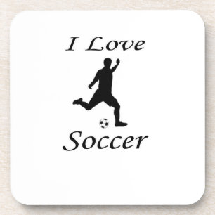 I Love Soccer Bier Onderzetter
