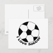 I Love Soccer Briefkaart (Voorkant / Achterkant)