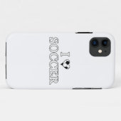 I Love Soccer Case-Mate iPhone Case (Achterkant (horizontaal))