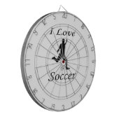 I Love Soccer Dartbord (Voorkant Links)