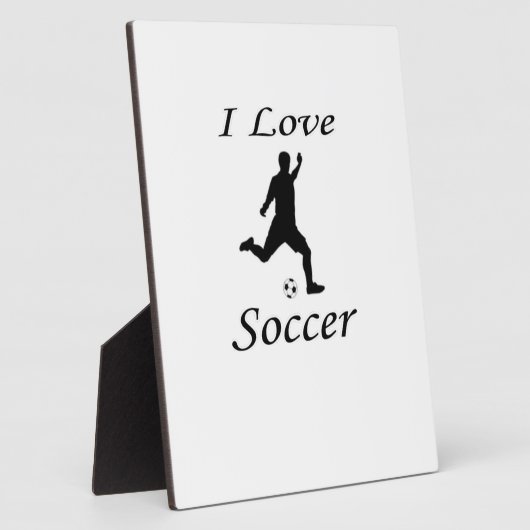 I Love Soccer Fotoplaat (Zijkant)