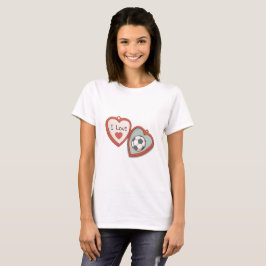 I Love Soccer Locket T-shirt