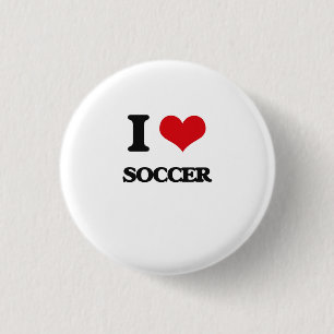 I Love Soccer Ronde Button 3,2 Cm