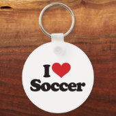 I Love Soccer Sleutelhanger (Voorkant)