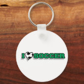 I Love Soccer Sleutelhanger (Voorkant)