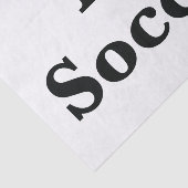 I Love Soccer Tissue Paper Tissuepapier (Detail)