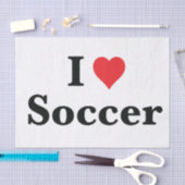 I Love Soccer Tissue Paper Tissuepapier (Craft)