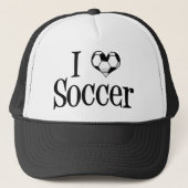 I Love Soccer Trucker Pet (Voorkant)
