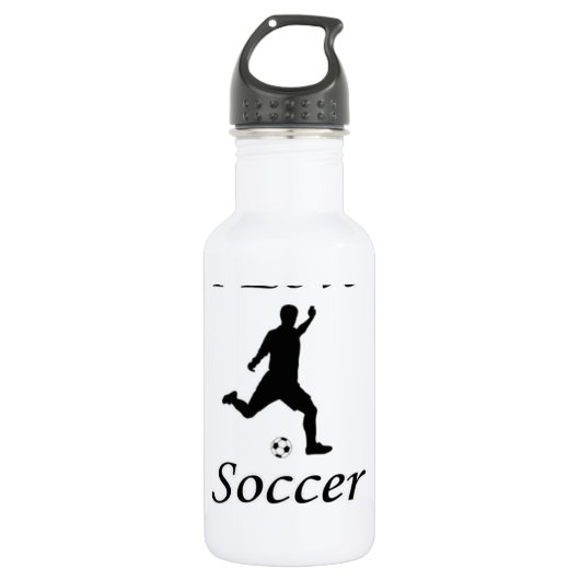 I Love Soccer Waterfles (Voorkant)