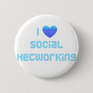 I Love Social Networking Ronde Button 5,7 Cm