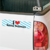 I Love Social Sciences Bumpersticker (Op Truck)