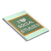 I Love Social Studies Notitieboek (Rechterzijde)