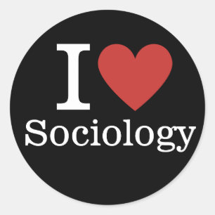 I ❤️ Love Sociologie voor studenten / faculteit Ronde Sticker