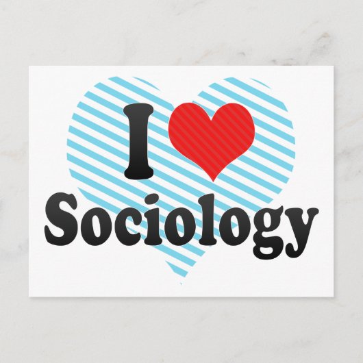 I Love Sociology Briefkaart (Voorkant)