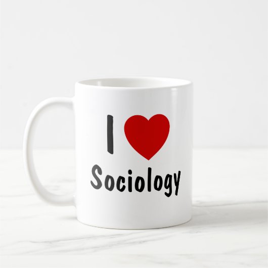 I Love Sociology Koffiemok (Links)