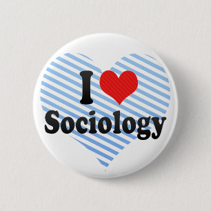 I Love Sociology Ronde Button 5,7 Cm