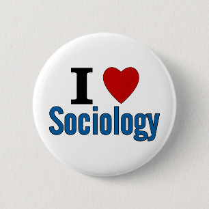 I Love Sociology Ronde Button 5,7 Cm