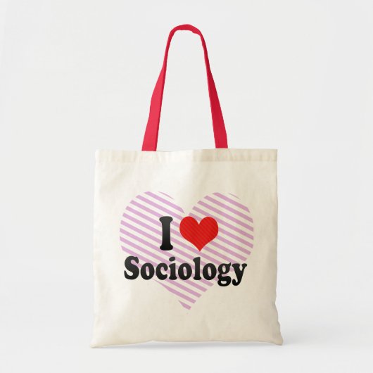 I Love Sociology Tote Bag (Voorkant)
