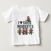 I Love Sock Monkeys Tshirts and Gifts (Voorkant)