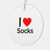 I Love Socks Keramisch Ornament (Links)