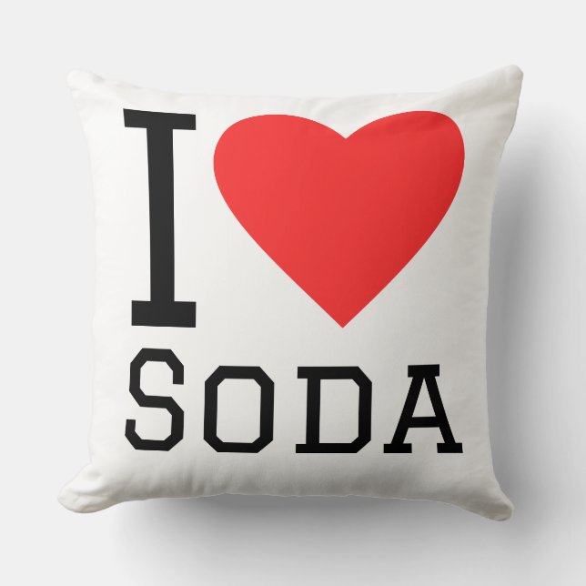 I love soda kussen (Voorkant)