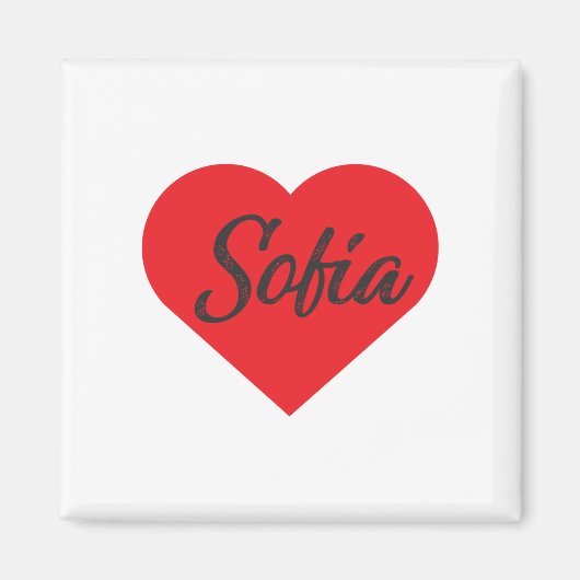 I Love Sofia - Bulgarije Magneet (Voorkant)