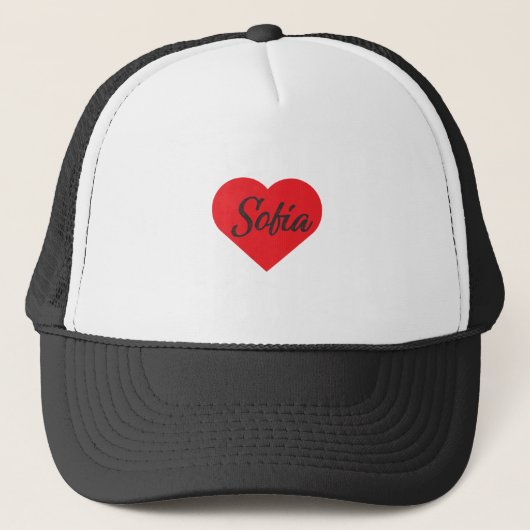 I Love Sofia - Bulgarije Trucker Pet (Voorkant)