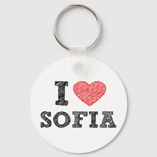 I-love-Sofia Sleutelhanger (Voorkant)