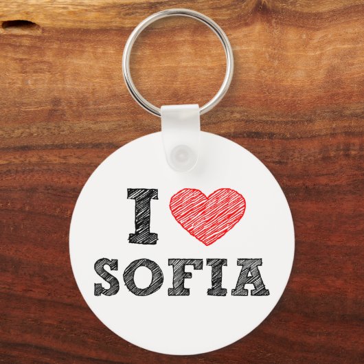 I-love-Sofia Sleutelhanger (Voorkant)