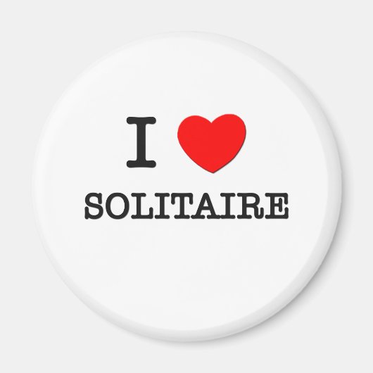 I Love Solitaire Magneet (Voorkant)