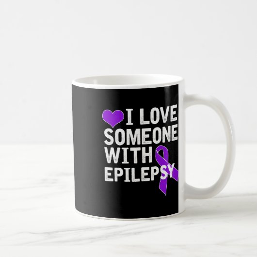 I Love Someone - Epilepsy Awareness  Koffiemok (Rechts)