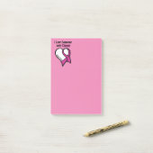 I Love Someone... Heart/Ribbon... Breast Cancer Post-it® Notes (Op bureau)