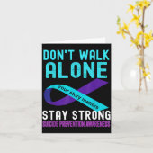 I Love Someone Teal-purple Suicide Prevention Awar Kaart (Gele Bloem)