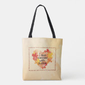 I love someone with Autism reusable tote bag (Achterkant)